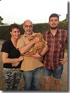 ENRICO CON FAMIGLIA E AMBRA LUGLIO 2013